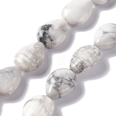 Natural Howlite Beads Strands G-L242-13-1