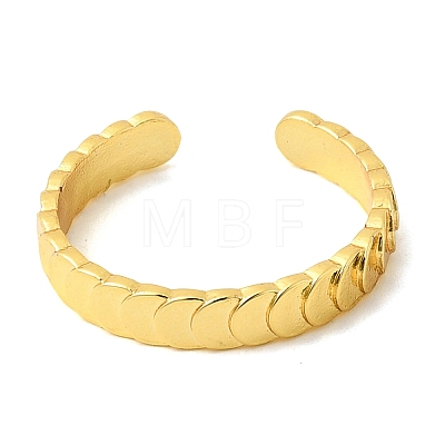 Brass Cuff Open Rings RJEW-C159-01G-1