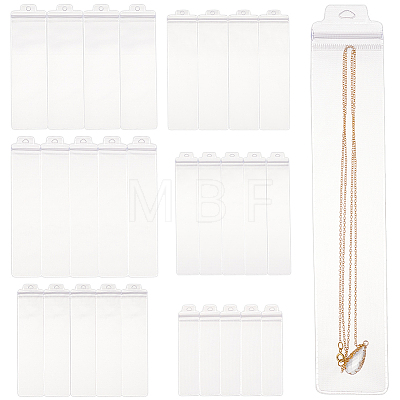 90Pcs 6 Styles PVC Transparent Plastic Zip Lock Bags ABAG-BC0001-38-1