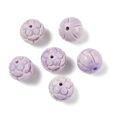 Synthetic Shell Dyed Carved Beads SHEL-K007-16-1