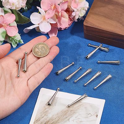 12Pcs Zinc Alloy Cord End FIND-CA0011-78P-1