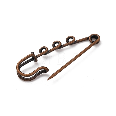 Iron Brooch Findings KK-Q491-R-1