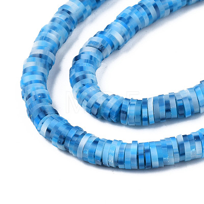 Handmade Polymer Clay Beads Strands CLAY-R089-6mm-163-1
