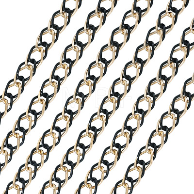 2m Aluminium Two Tone Rhombus Link Chains CHA-TA0001-41BG-1