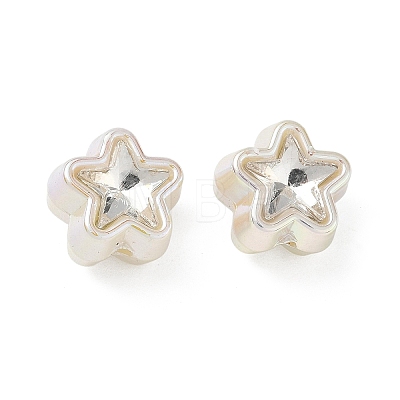 Baking Painted Acrylic & Rhinestone Beads RB-CBA19D7-03B-1
