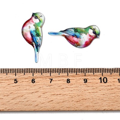 2Pcs Transparent Epoxy Resin Pendants RESI-A044-03C-1
