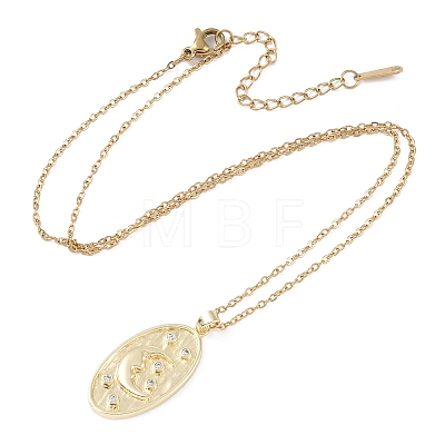 201 Stainless Steel Cable Chain Necklaces NJEW-P309-22B-G-1