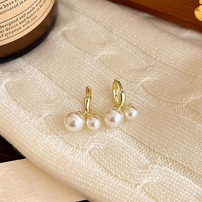 Alloy Hoop Earrings AL-CBA34F2-02-1