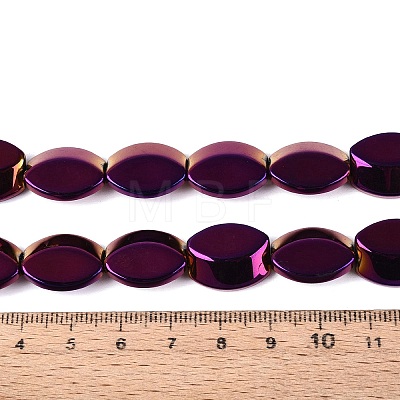 Electroplate Glass Beads Strands X-EGLA-Q134-02A-A04-1