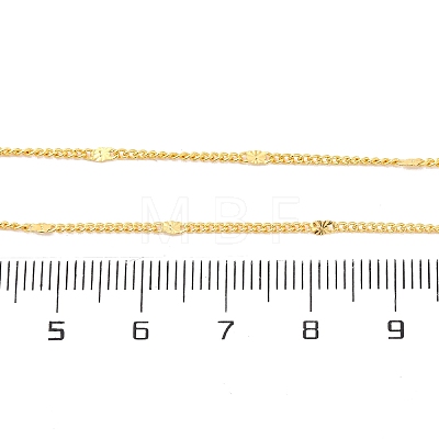 Brass Curb Chains Necklaces for Women NJEW-D302-06G-1