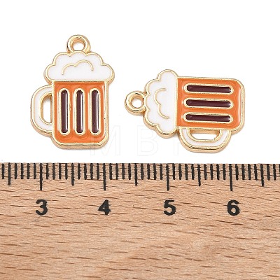 Alloy Enamel Pendants FIND-H020-01B-G-1
