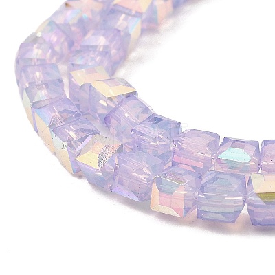 Baking Painted Glass Beads Strands DGLA-D001-05A-1