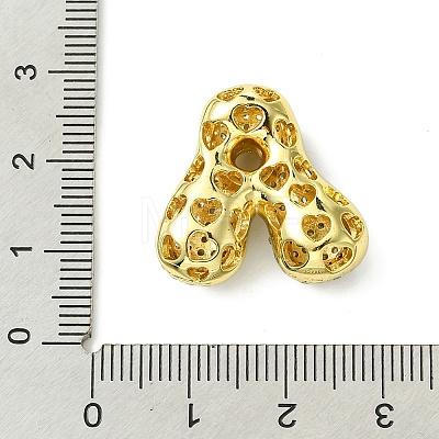 Rack Plating Brass Cubic Zirconia Pendants KK-S378-02G-A-1