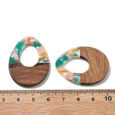 Resin and Walnut Pendants FIND-R051-10D-1