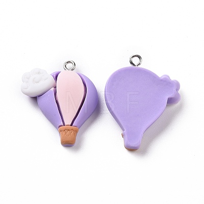 Opaque Resin Pendants RESI-M028-03A-1