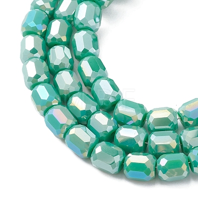 Electroplate Glass Beads Strands EGLA-K015-08G-1