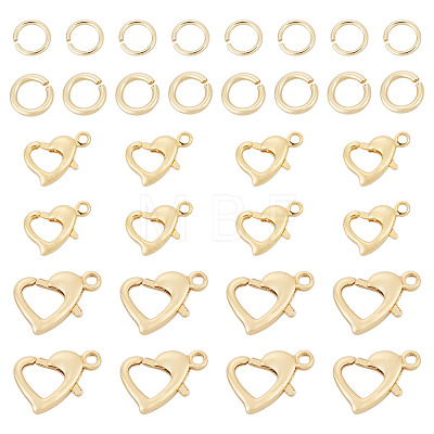 16Pcs Brass Lobster Claw Clasps KK-TA0009-16-1