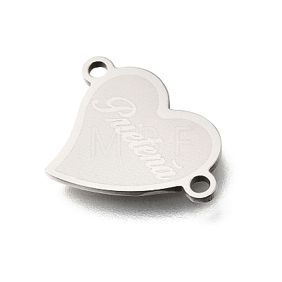 201 Stainless Steel Connector Charms STAS-B143-03D-P-1