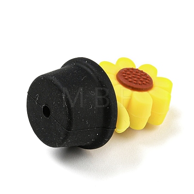 Sunflower Food Grade Eco-Friendly Silicone Beads SIL-B046-10-1
