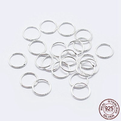 925 Sterling Silver Soldered Closed Jump Rings STER-F036-03S-0.9x5-1