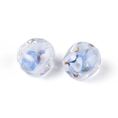 Handmade Gold Sand Lampwork Beads LAMP-T021-32A-1