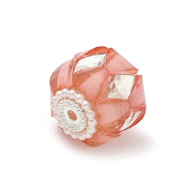 Transparent Acrylic Beads CLAY-NH0003-04S-03-1