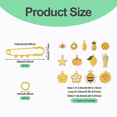 DIY Brooch Making Kits DIY-TA0014-87-1