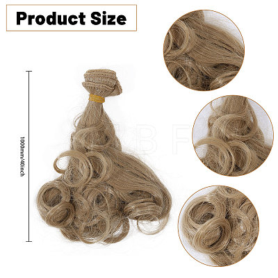 Globleland 5Pcs 5 Colors PP Doll Wig Hair AJEW-GL0002-35-1