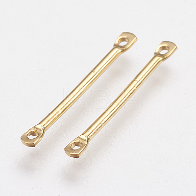 Brass Links Connectors X-KK-F739-10G-1
