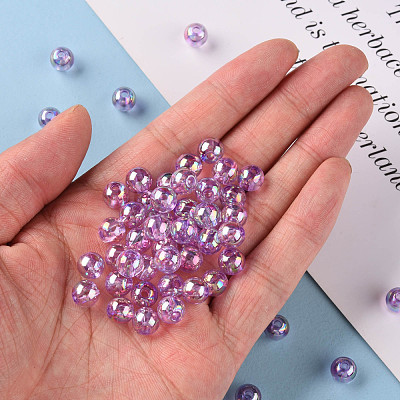 Transparent Acrylic Beads MACR-S370-B8mm-746-1