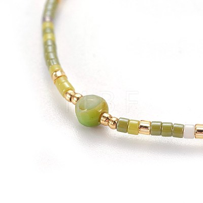Glass Seed Beads Bracelets BJEW-E360-01-1