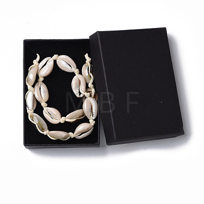 Cowrie Shell Choker Necklaces NJEW-JN02388-01-1