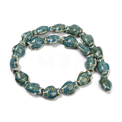 Handmade Porcelain Beads Strands PORC-P030-01A-11-1