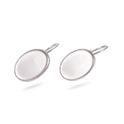 304 Stainless Steel Leverback Earring Findings X-STAS-E474-08P-1