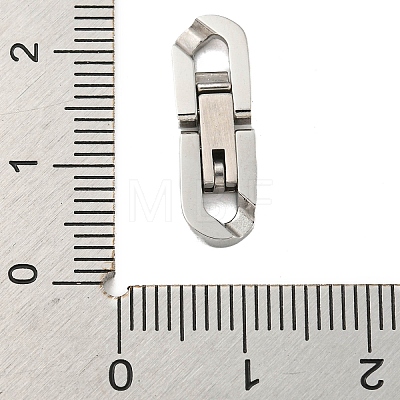 304 Stainless Steel Fold Over Clasps STAS-B029-05A-1-1