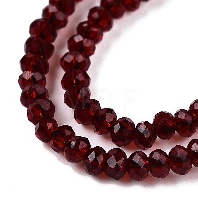 Glass Beads Strands EGLA-T021-01G-1