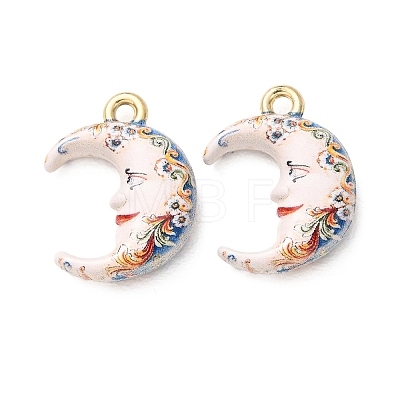 Printed Alloy Pendants AL-CBA7256-26G-1