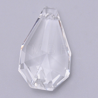 Transparent Glass Big Pendants GLAA-WH0022-28-1
