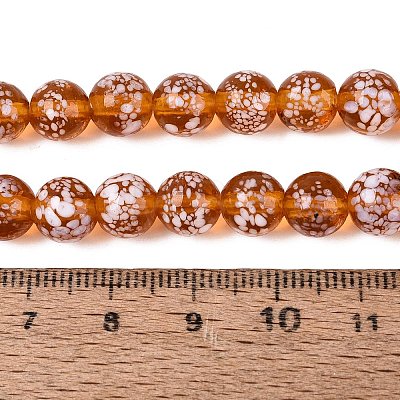 Handmade Lampwork Beads Strands LAMP-N037-07I-1
