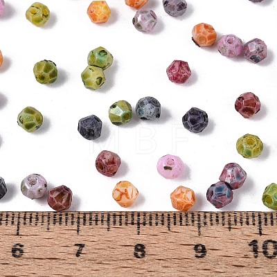 Picasso Glass Seed Beads SEED-N012-04A-1