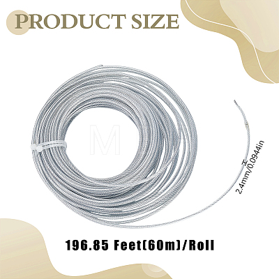 Steel Wire Straw Rope FIND-WH0366-414A-1