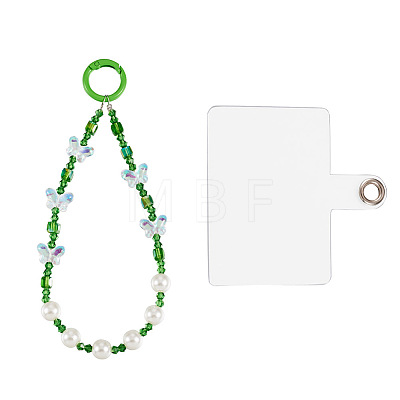 Resin Beads Mobile Straps AJEW-TAC0006-10B-1