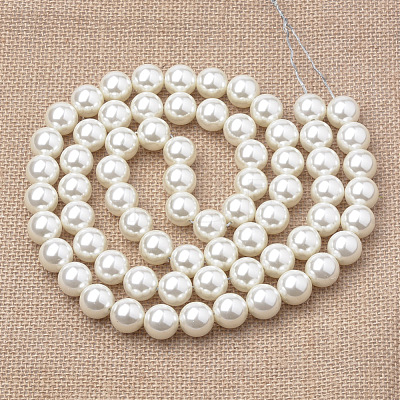 Eco-Friendly Plastic Imitation Pearl Beads Strands MACR-S285-14mm-05-1