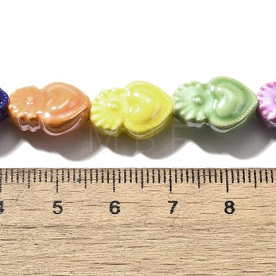 Handmade Porcelain Beads Strands PORC-I028-01A-1