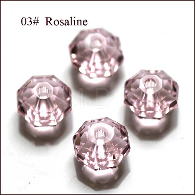 Imitation Austrian Crystal Beads SWAR-F083-4x6mm-03-1