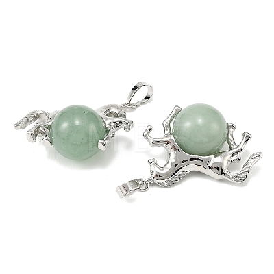 Natural Green Aventurine Pendants G-D102-01P-02-1
