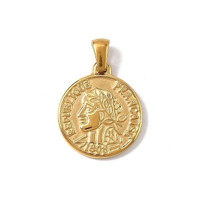 304 Stainless Steel Pendants STAS-B094-01A-G-1