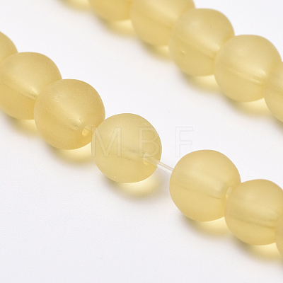 Transparent Glass Beads Strands X-GLAA-Q064-11-8mm-1