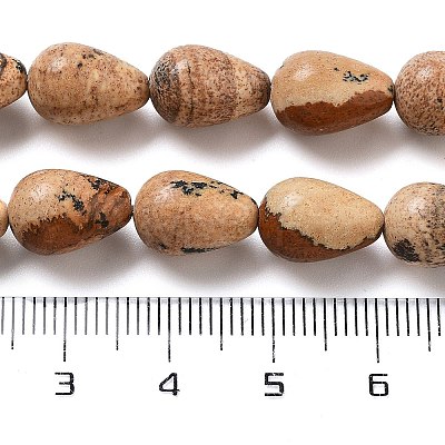 Natural Picture Jasper Beads Strands G-B106-A18-02-1