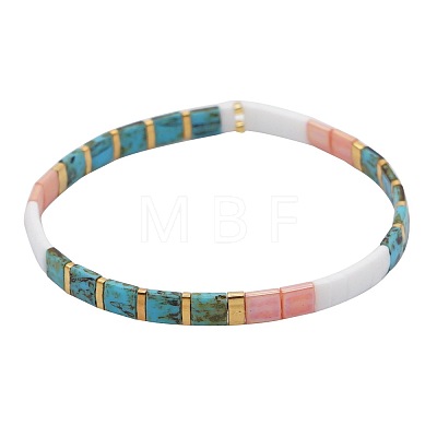 Vintage Style Glass Seed Beaded Stretch Bracelets for Women XA7418-2-1